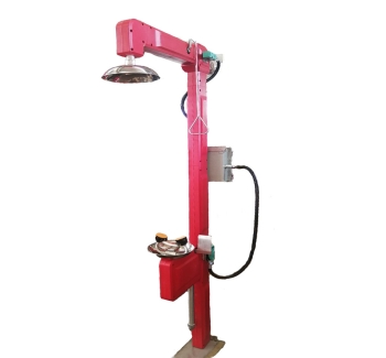 Eyewash stations with heater emergency shower system